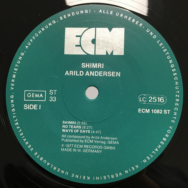 Arild Andersen : Shimri (LP, Album, RE)