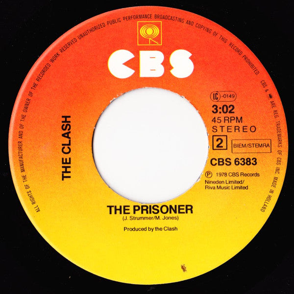 The Clash : (White Man) In Hammersmith Palais / The Prisoner (7", Single)