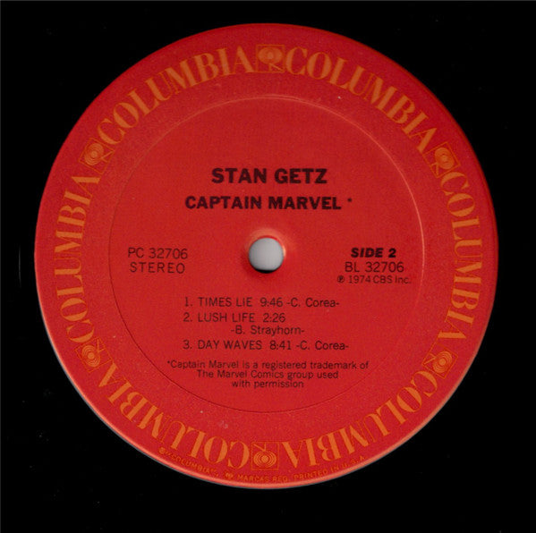 Stan Getz ~ Captain Marvel (Vinyl) - Djungel & Jazz
