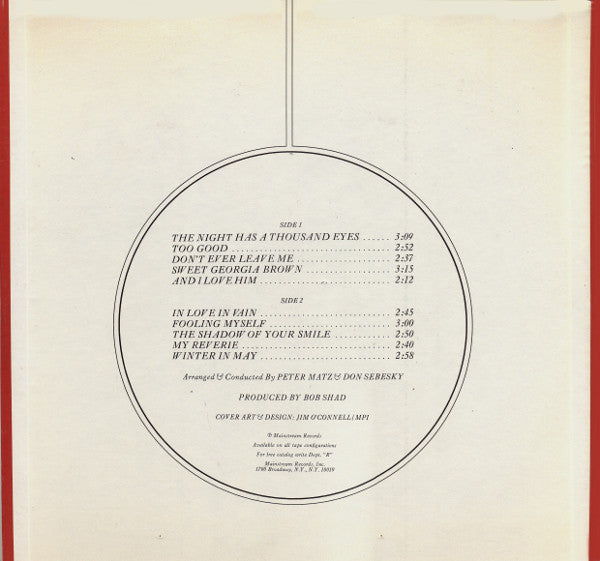 Carmen McRae ~ I Want You (Vinyl) - Djungel & Jazz