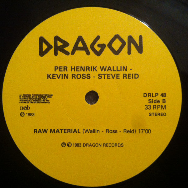 Per Henrik Wallin / Kevin Ross  ~ Raw Material (Vinyl) - Djungel & Jazz