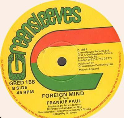 Johnny Osbourne / Frankie Paul : Rewind / Foreign Mind (12")