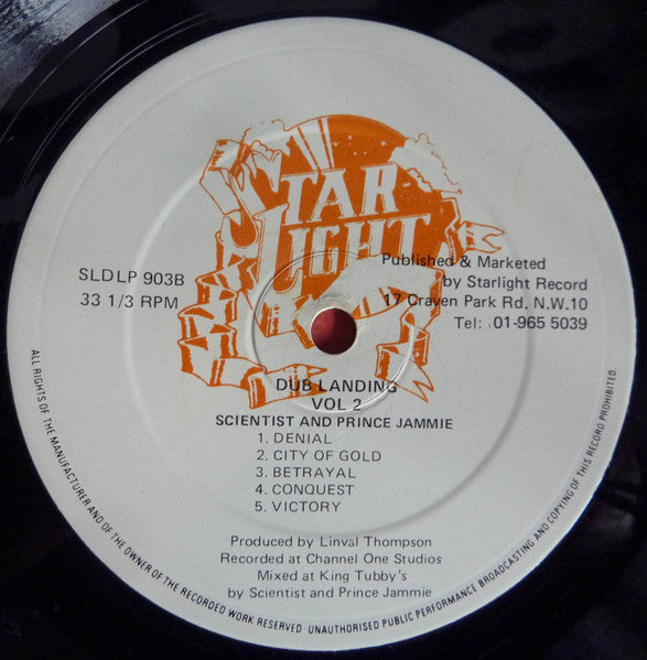Scientist And Prince Jammy : Dub Landing Vol: 2 (LP, Album)