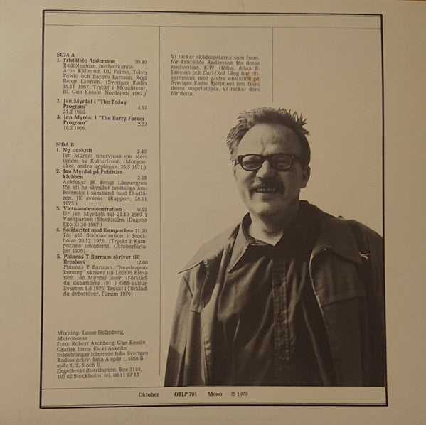 Jan Myrdal ~ Jan Myrdal (Vinyl) - Djungel & Jazz