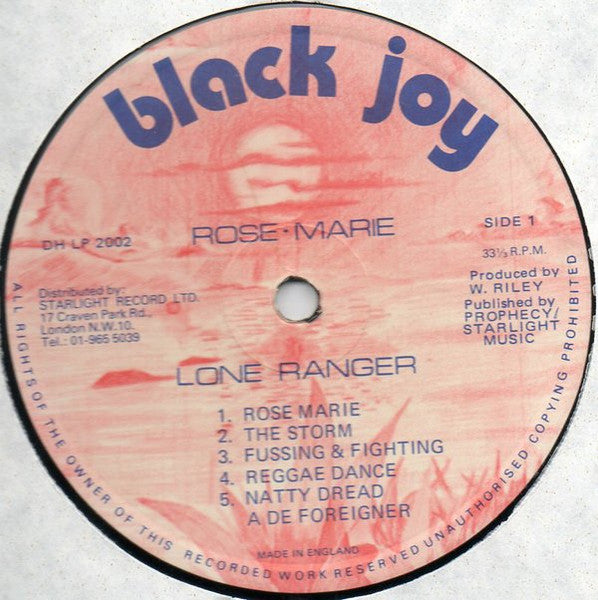 Lone Ranger : Rosemarie (LP, Album)