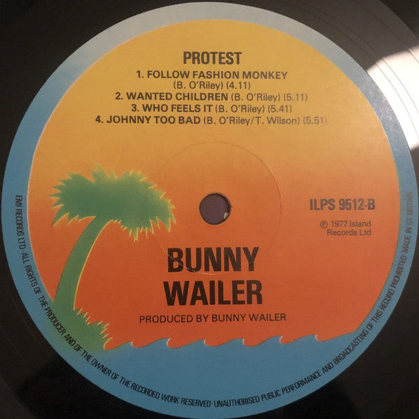 Bunny Wailer : Protest (LP, Album)