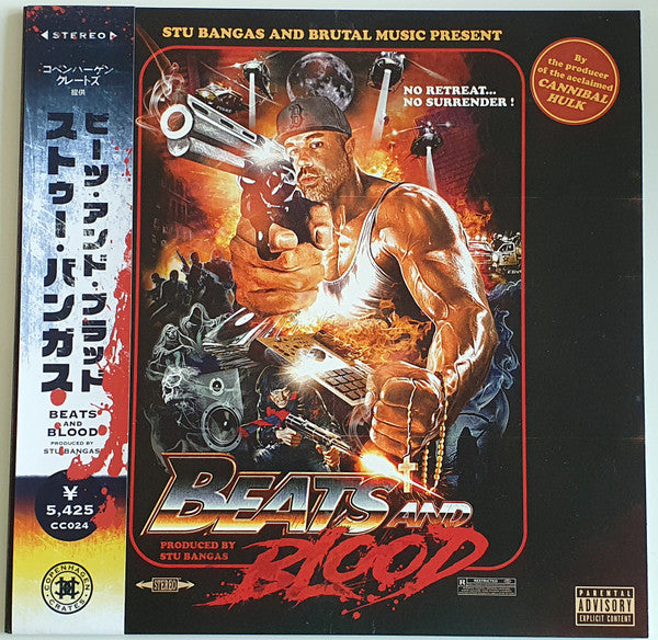Stu Bangas : Beats And Blood (12", Album, Ltd, Num, OBI)