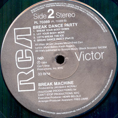 Break Machine : Break Dance Party (LP, Album)