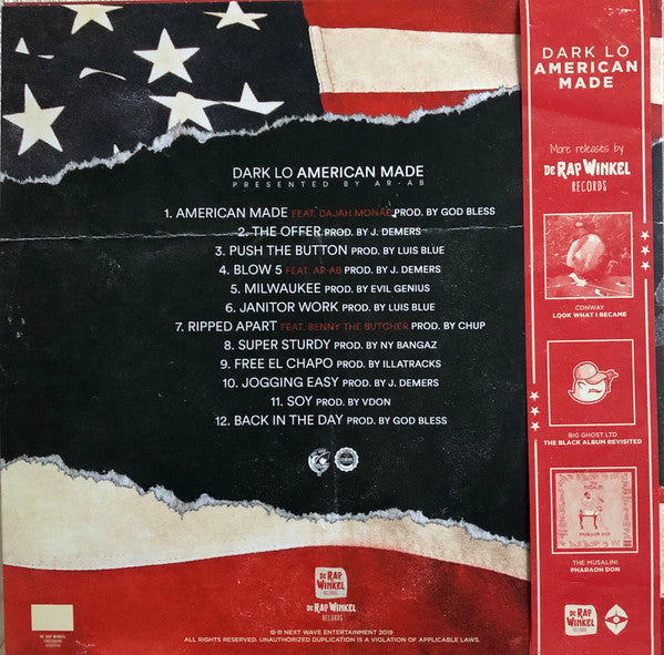 Dark Lo : American Made (LP, Album, Ltd, Num, Red)