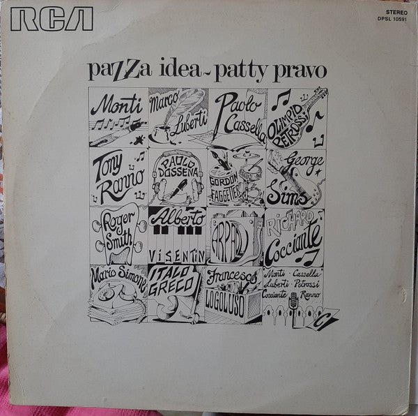Patty Pravo ~ Pazza Idea (Vinyl) - Djungel & Jazz
