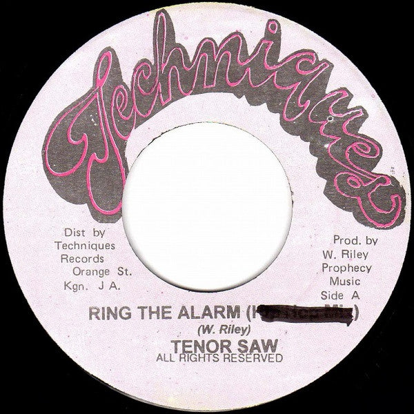 Tenor Saw : Ring The Alarm (7", M/Print, RP)