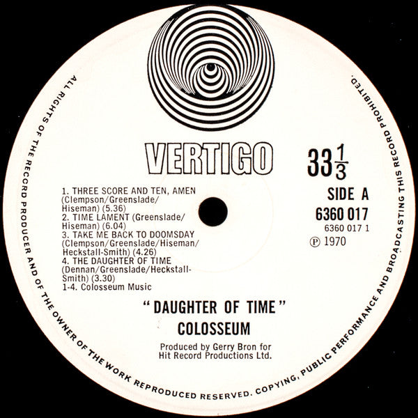 Colosseum ~ Daughter Of Time (Vinyl) - Djungel & Jazz
