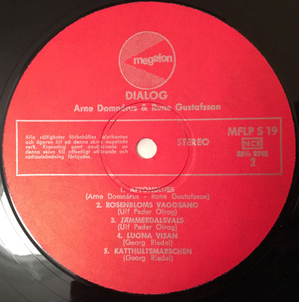 Arne Domnérus & Rune Gustafsson ~ Dialog (Vinyl) - Djungel & Jazz