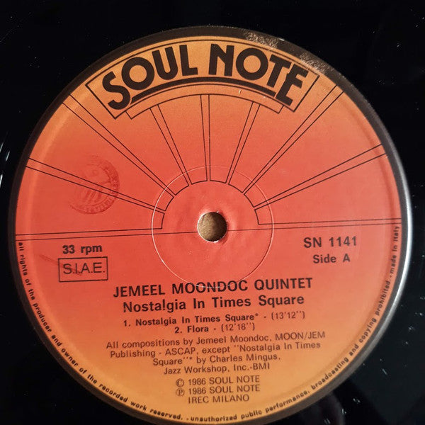 Jemeel Moondoc Quintet ~ Nostalgia In Times Square (Vinyl) - Djungel & Jazz