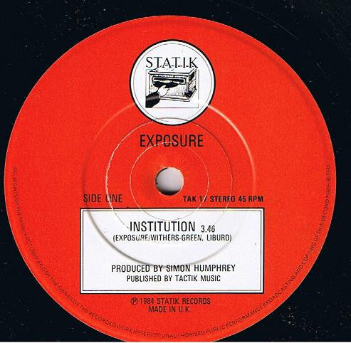 Exposure  ~ Institution (Vinyl) - Djungel & Jazz