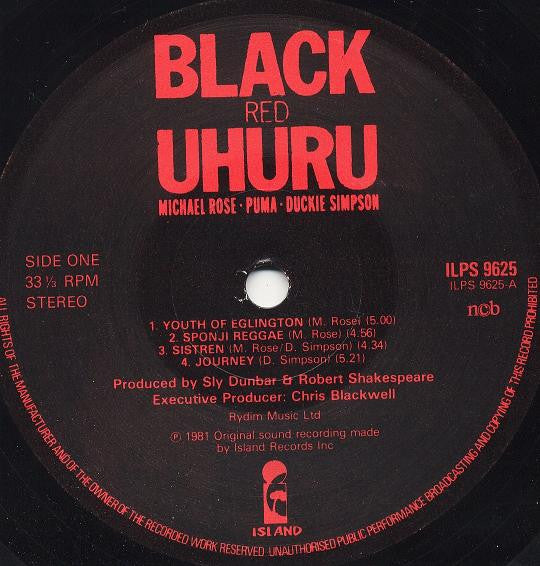 Black Uhuru ~ Red (Vinyl) - Djungel & Jazz