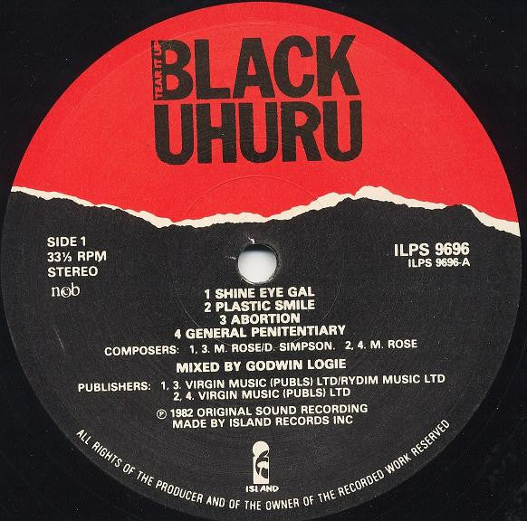 Black Uhuru ~ Tear It Up - Live (Vinyl) - Djungel & Jazz