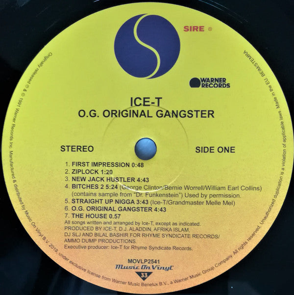 Ice-T ~ O.G. Original Gangster (Vinyl) - Djungel & Jazz