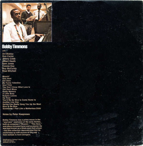 Bobby Timmons ~ Moanin' (Vinyl) - Djungel & Jazz