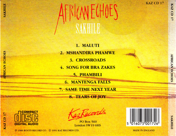 Sakhile ~ African Echoes (Vinyl) - Djungel & Jazz