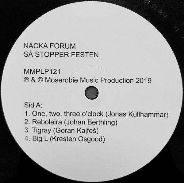 Nacka Forum ~ Så Stopper Festen (Vinyl) - Djungel & Jazz