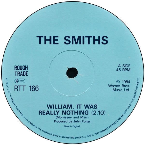 The Smiths ~ William, It Was Really Nothing (Vinyl) - Djungel & Jazz