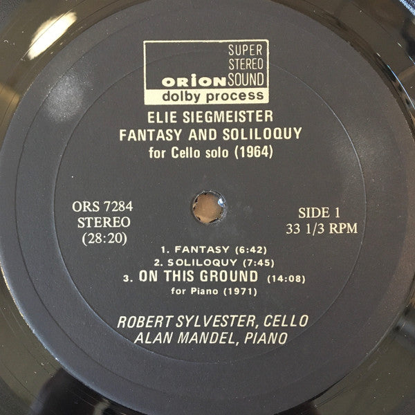 Elie Siegmeister ~ New Music Of Elie Siegmeister (Vinyl) - Djungel & Jazz