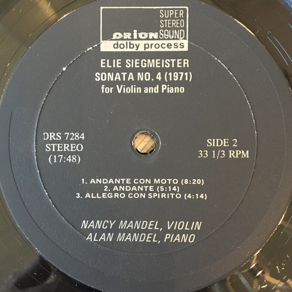 Elie Siegmeister ~ New Music Of Elie Siegmeister (Vinyl) - Djungel & Jazz