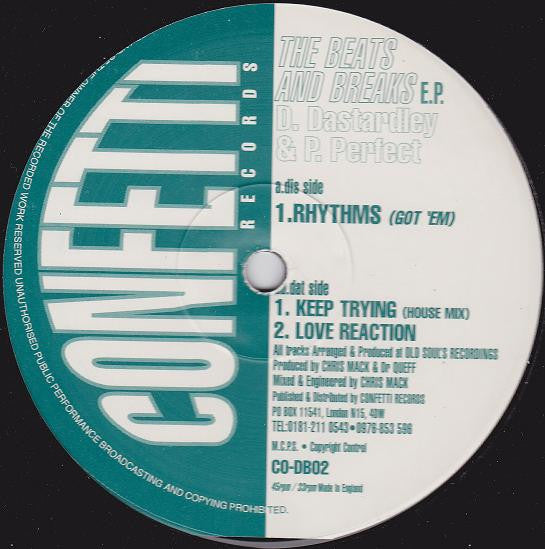 D. Dastardley & P. Perfect ~ The Beats And Breaks E.P. (Vinyl) - Djungel & Jazz