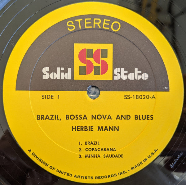 Herbie Mann ~ Sugarloaf - Jazz Impressions Of Brazil (Vinyl) - Djungel & Jazz