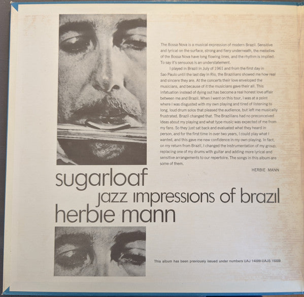 Herbie Mann ~ Sugarloaf - Jazz Impressions Of Brazil (Vinyl) - Djungel & Jazz