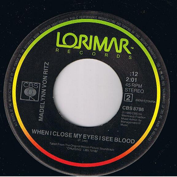 Rough Trade / Madelynn von Ritz : Shakedown / When I Close My Eyes I See Blood (7", Single)