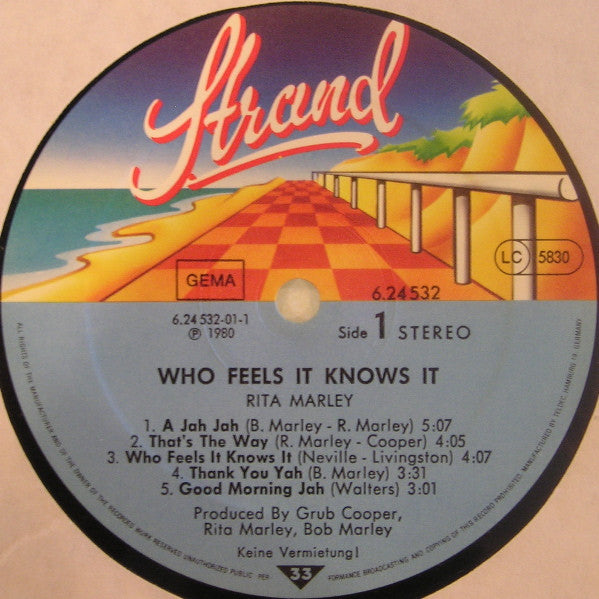 Rita Marley ~ Who Feels It Knows It (Vinyl) - Djungel & Jazz