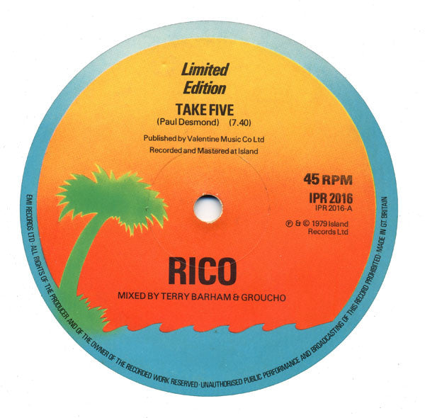 Rico* : Take Five / Soundcheck (12", Ltd)