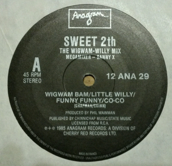 The Sweet ~ Sweet 2th - The Wigwam-Willy Mix (Vinyl) - Djungel & Jazz