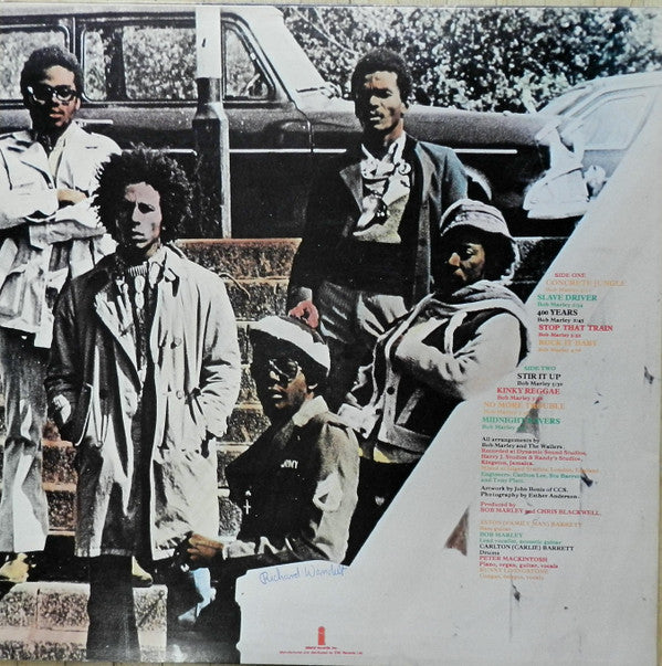 Bob Marley & The Wailers : Catch A Fire (LP, Album, RE, RP)