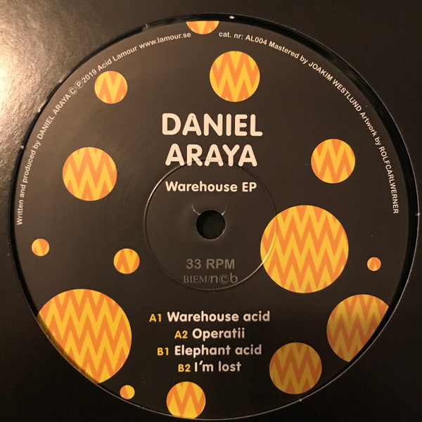 Daniel Araya ~ Warehouse EP (Vinyl) - Djungel & Jazz