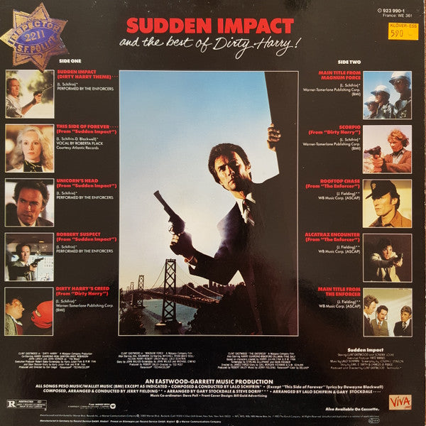 Lalo Schifrin & Jerry Fielding ~ Sudden Impact And The Best Of Dirty Harry (Vinyl) - Djungel & Jazz