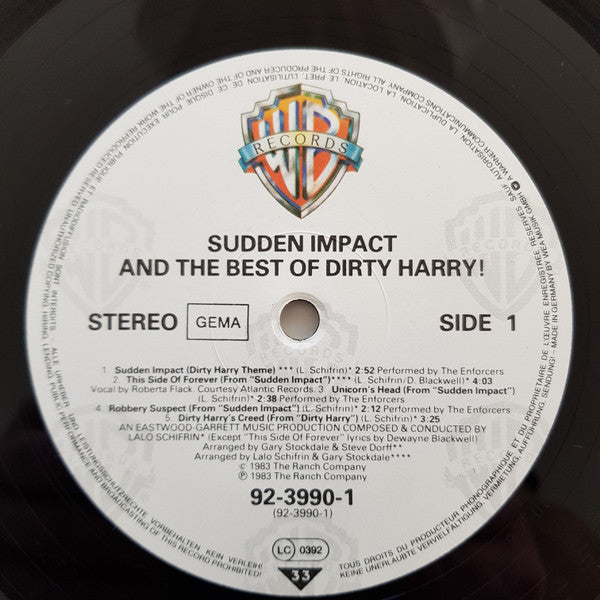 Lalo Schifrin & Jerry Fielding ~ Sudden Impact And The Best Of Dirty Harry (Vinyl) - Djungel & Jazz