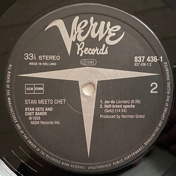Stan Getz, Chet Baker ~ Stan Meets Chet (Vinyl) - Djungel & Jazz