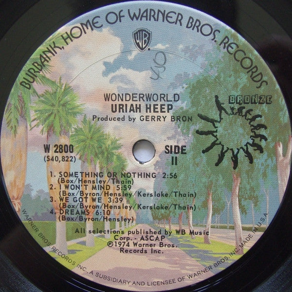 Uriah Heep ~ Wonderworld (Vinyl) - Djungel & Jazz