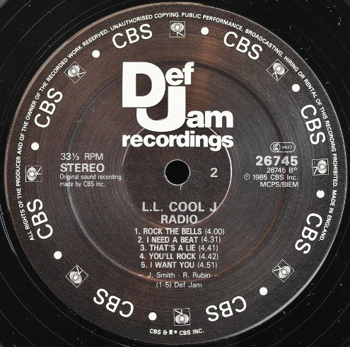L.L. Cool J ~ Radio (Vinyl) - Djungel & Jazz