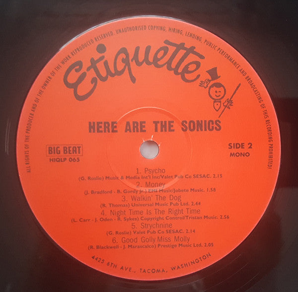 The Sonics ~ Here Are The Sonics!!! (Vinyl) - Djungel & Jazz