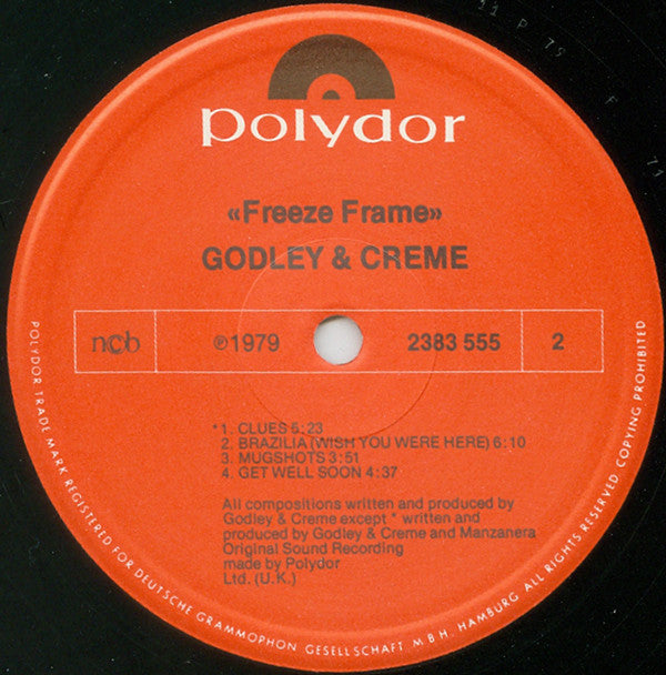 Godley Creme ~ Freeze Frame (Vinyl) - Djungel & Jazz