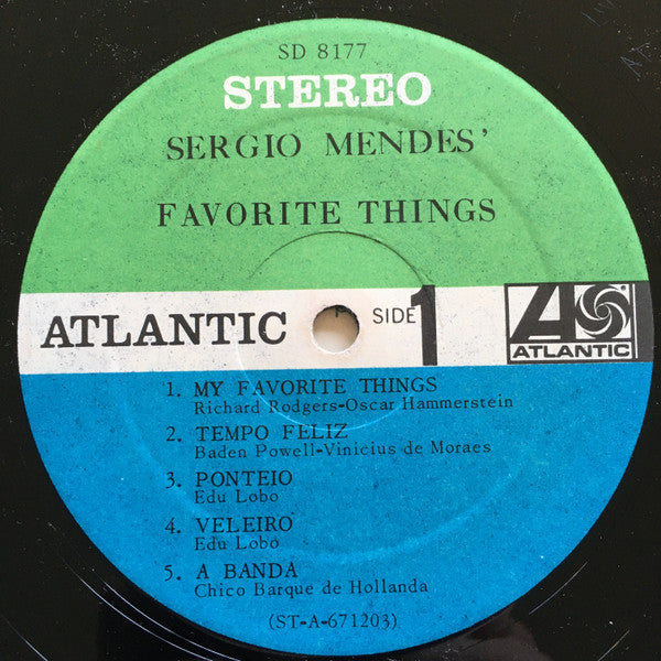 Sergio Mendes ~ Sergio Mendes&#039; Favorite Things (Vinyl) - Djungel & Jazz