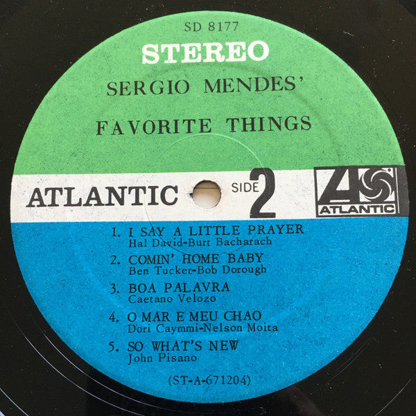 Sergio Mendes ~ Sergio Mendes&#039; Favorite Things (Vinyl) - Djungel & Jazz