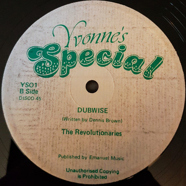Dennis Brown / The Revolutionaries : I'm Coming Home Tonight (12", Gre)