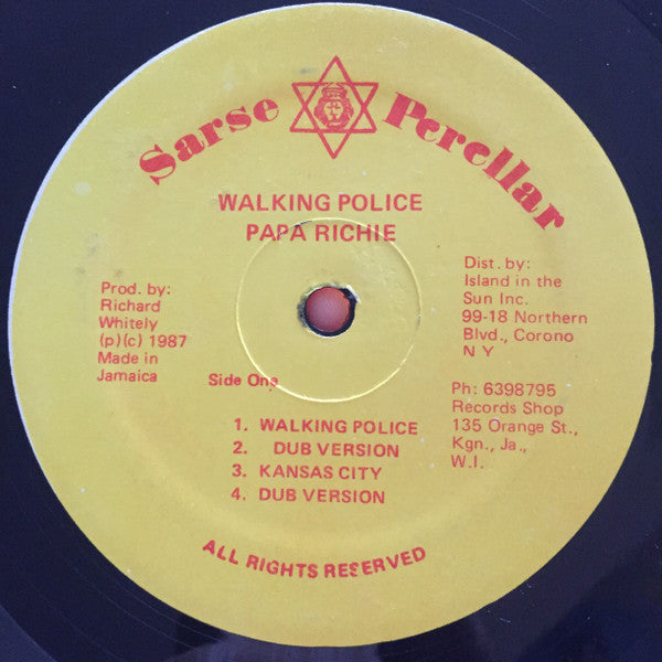 Richard Whitely : Walking Police (12", EP)