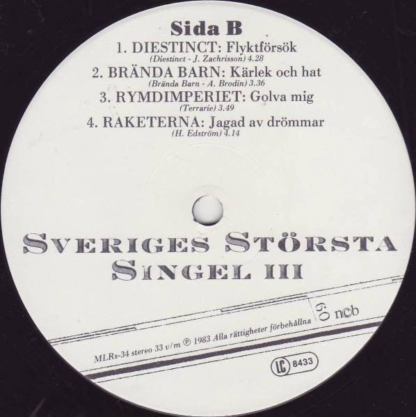 Various : Sveriges Största Singel III (LP, Comp)