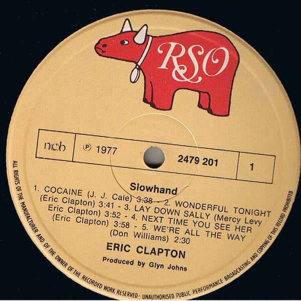Eric Clapton ~ Slowhand (Vinyl) - Djungel & Jazz